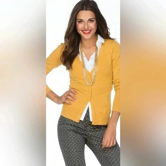 Ricki’s Cardigan  V Neck Button Front Fitted Purple Size Small - Picture 3 of 16